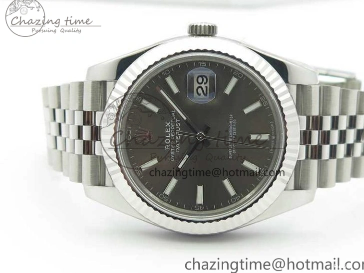 0102 New DateJust 41 126334 ARF 1:1 Best Edition 904L Steel Gray Dial on Jubilee Bracelet A2824 V Durable 3119